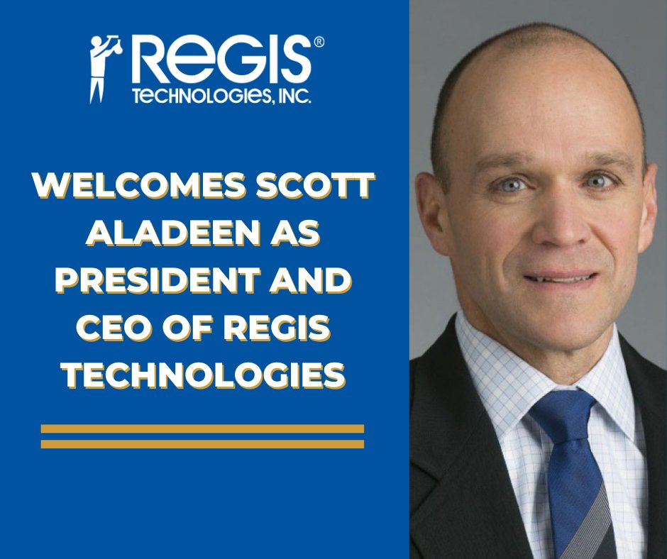 RegisTechInc's tweet image. Regis announces Scott Aladeen joins our team as President and CEO! Welcome to the team, Scott! registech.com/news/scott-ala…
