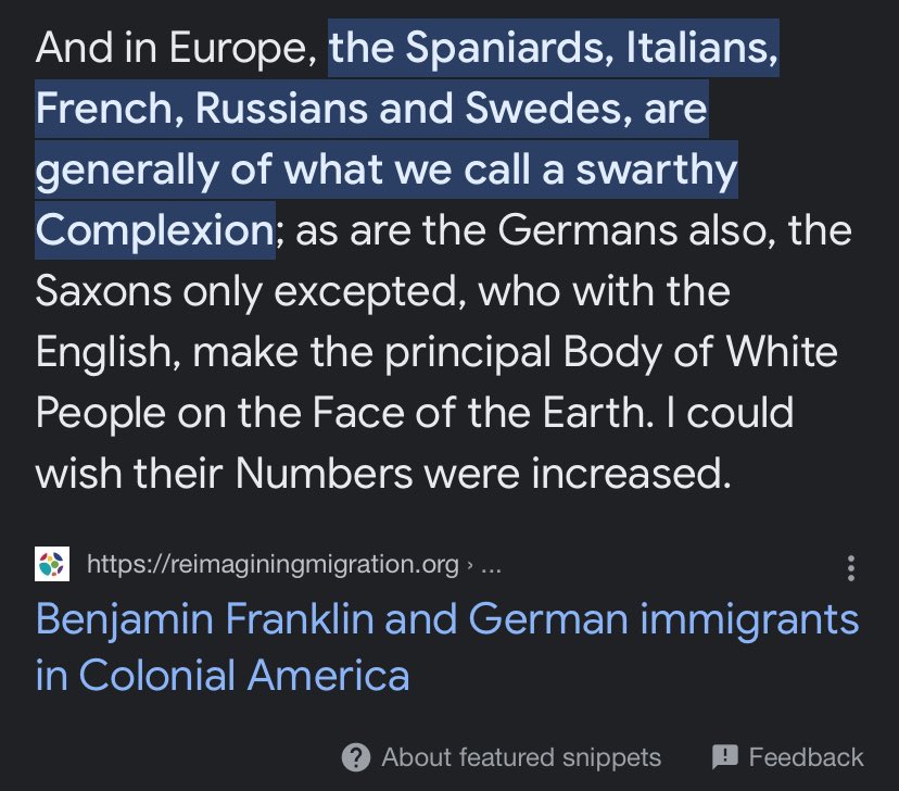 @NoShugaa @ImNikkiLuv @Baba_Baba_Tunde The pale Spanish had Moors with them, and them folks were not slaves. Them folks were their navigators, because the Moors had already been here. Did you forget in that time period, Europe was still being controlled by them, and still was mostly swarthy.