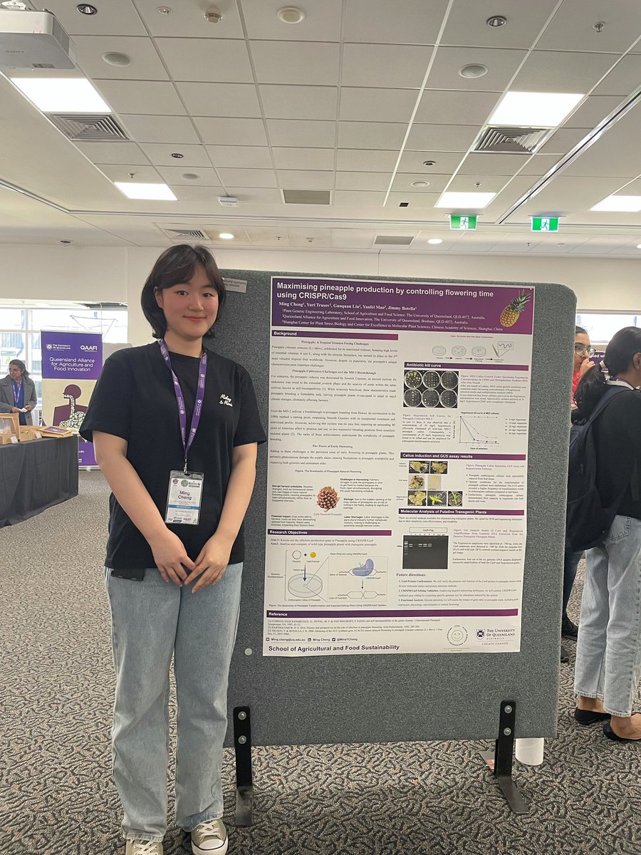 Mina1Cheng's tweet photo. Excited to share my work on 🍍 at the #NextGenAgSymposium today! https://t.co/pLtYkf5Zj4