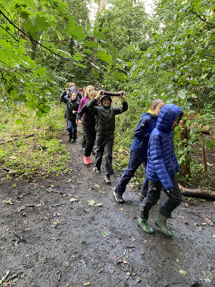 Tyntesfield_MS's tweet photo. @TyntesfieldMS last week’s rather wetter Woody Wanderers, but we spent time perfecting our shelter building skills! Needs must… https://t.co/z4SrAVYnDl
