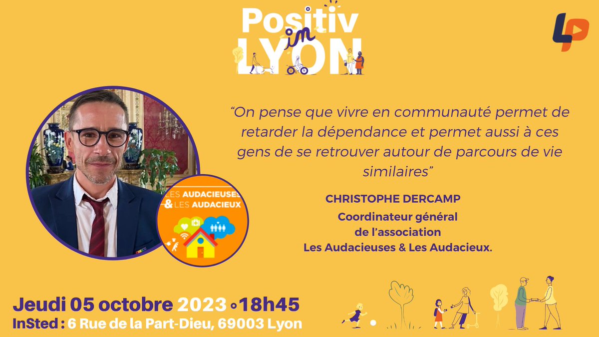 🔥On vous dévoile un nouvel invité qui participera à  «Positiv In Lyon » 

Christophe Dercamp , coordinateur général chez les @Audacieux_ses  qui nous partagera son engagement dans cette asso et l’ouverture prochaine de "La Maison de la diversité"

👉ypl.me/svf