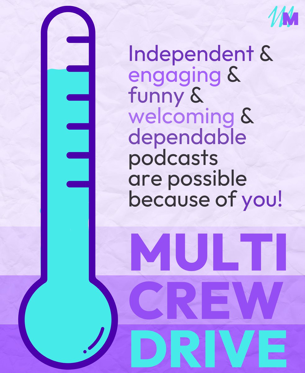 We are officially 80% of the way to our goal! 💜

Thank you all so much for your support, and don’t forget to sign up before the MultiCrew Drive ends in 2 days! 

multitude.productions/multicrew