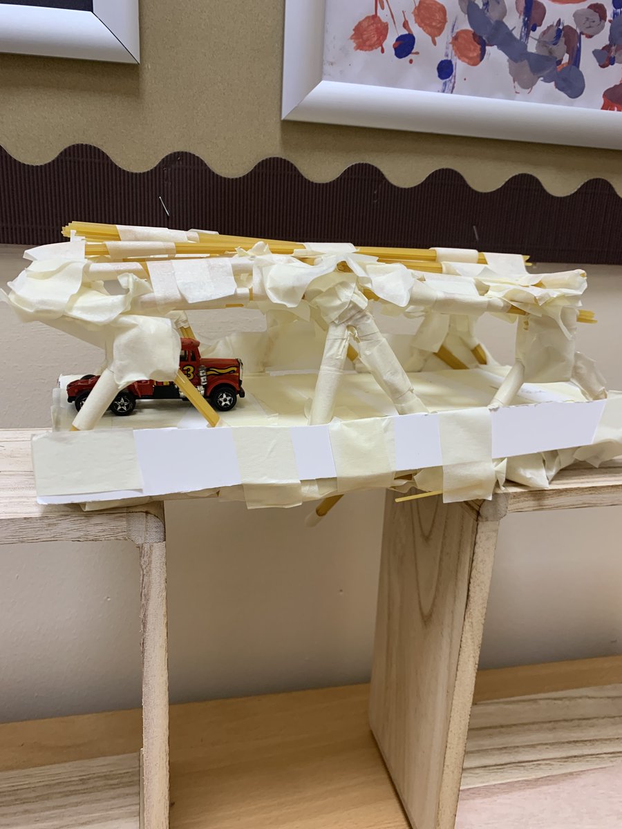 TempleMillTHAT's tweet photo. Year 5 have continued exploring bridges; this week they have made truss bridges out of spaghetti and improved their collaboration skills.

#bridges #trussbridges https://t.co/utQmWADbuj