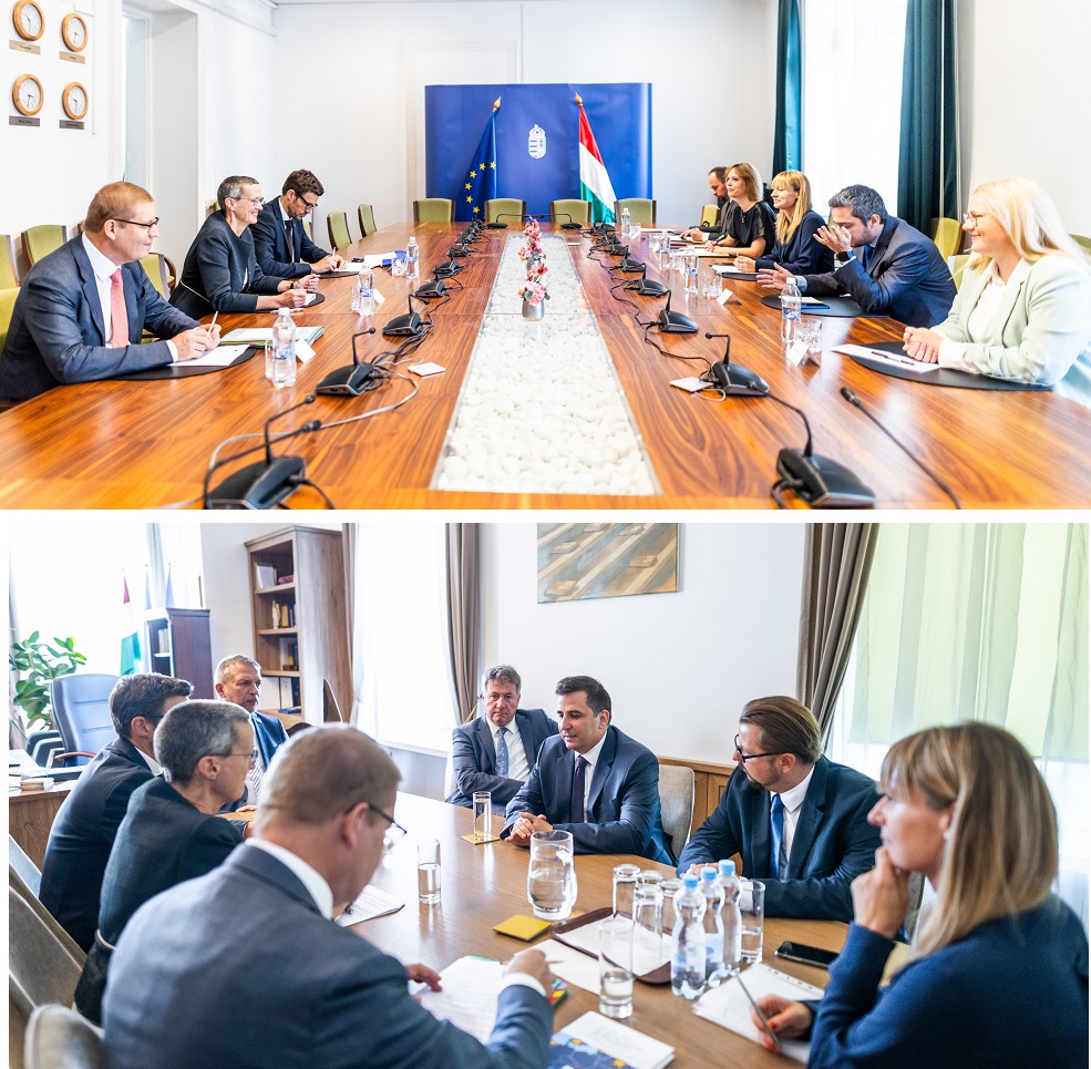 Very constructive meetings today in Budapest. With <a href="/BoglarkaBolyaHU/">Boglarka Bolya</a>; Nándor Pátkai; Gergely Deli; Gergely Prőhle, we discussed our common work on attracting talents to the European Commission and how to jointly promote EU jobs and careers. Thanks for the hospitality!
<a href="/EC_Budapest/">Európai Bizottság 🇪🇺</a>