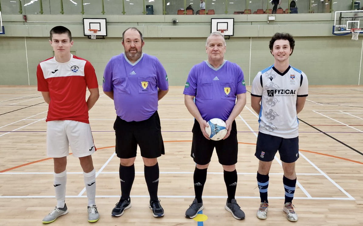 Scottish FA Futsal Referees (@sfafutsal) on Twitter photo The <a href="/SFL_Dundee/">SFL - Dundee</a> season got underway last night at the DISC.
Kev Graham and Mike Crichton are pictured with the captains ahead of the <a href="/PYFSaltires/">Perth Youth Futsal</a> Colts and <a href="/UStAFutsal/">Saints Futsal</a> match.
<a href="/ScottishFutsal/">Scottish Futsal</a> The <a href="/SFL_Dundee/">SFL - Dundee</a> season got underway last night at the DISC.
Kev Graham and Mike Crichton are pictured with the captains ahead of the <a href="/PYFSaltires/">Perth Youth Futsal</a> Colts and <a href="/UStAFutsal/">Saints Futsal</a> match.
<a href="/ScottishFutsal/">Scottish Futsal</a>