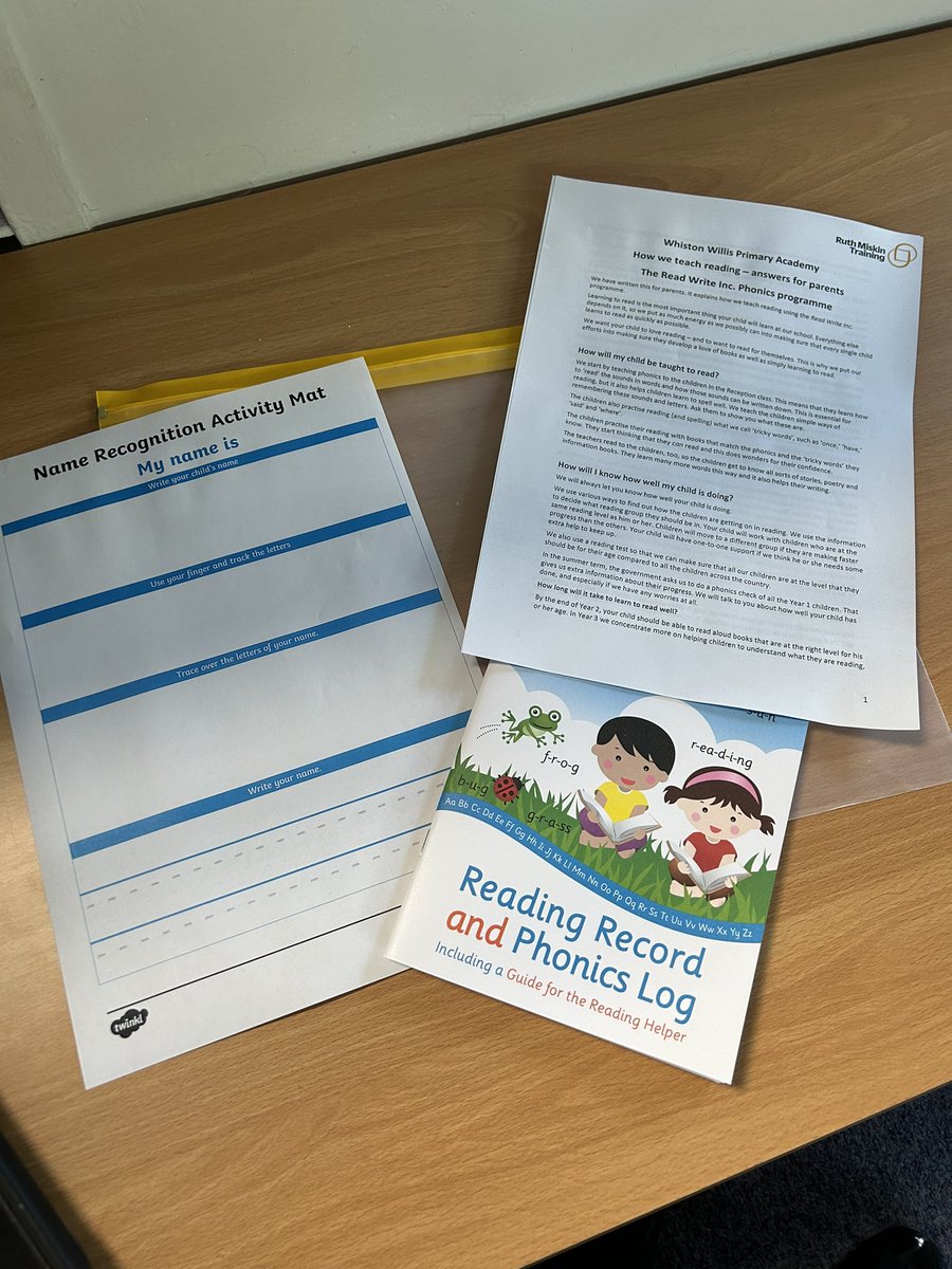 MrsHalsall02's tweet photo. Please read through the Read Write Inc information letter to parents tonight. Support your children practicing their sounds and writing their names . Phonic meeting is scheduled for next half term . #WWPAPHONICS https://t.co/HgACPxVk4q