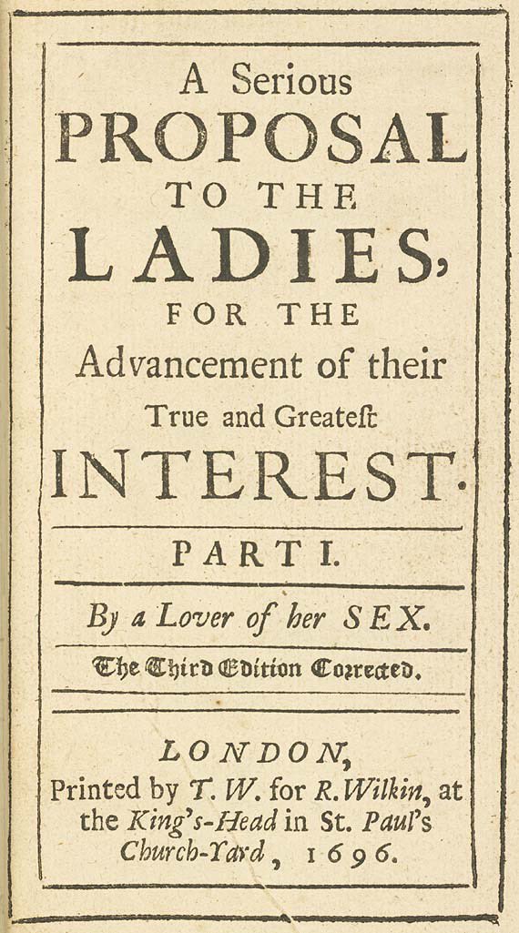ElodiePinel2's tweet photo. "Une femme ne peut être dite choisir, elle est seulement autorisée à refuser ou accepter ce qu'on lui offre"

Théologienne, surnommée "The Fair Preacher", #MaryAstell (1666-1731) correspondit avec John Locke et prôna l'éducation des femmes.

#FemmesPhilo #VendrediLecture #JeLaLis https://t.co/mtTtsTs10D