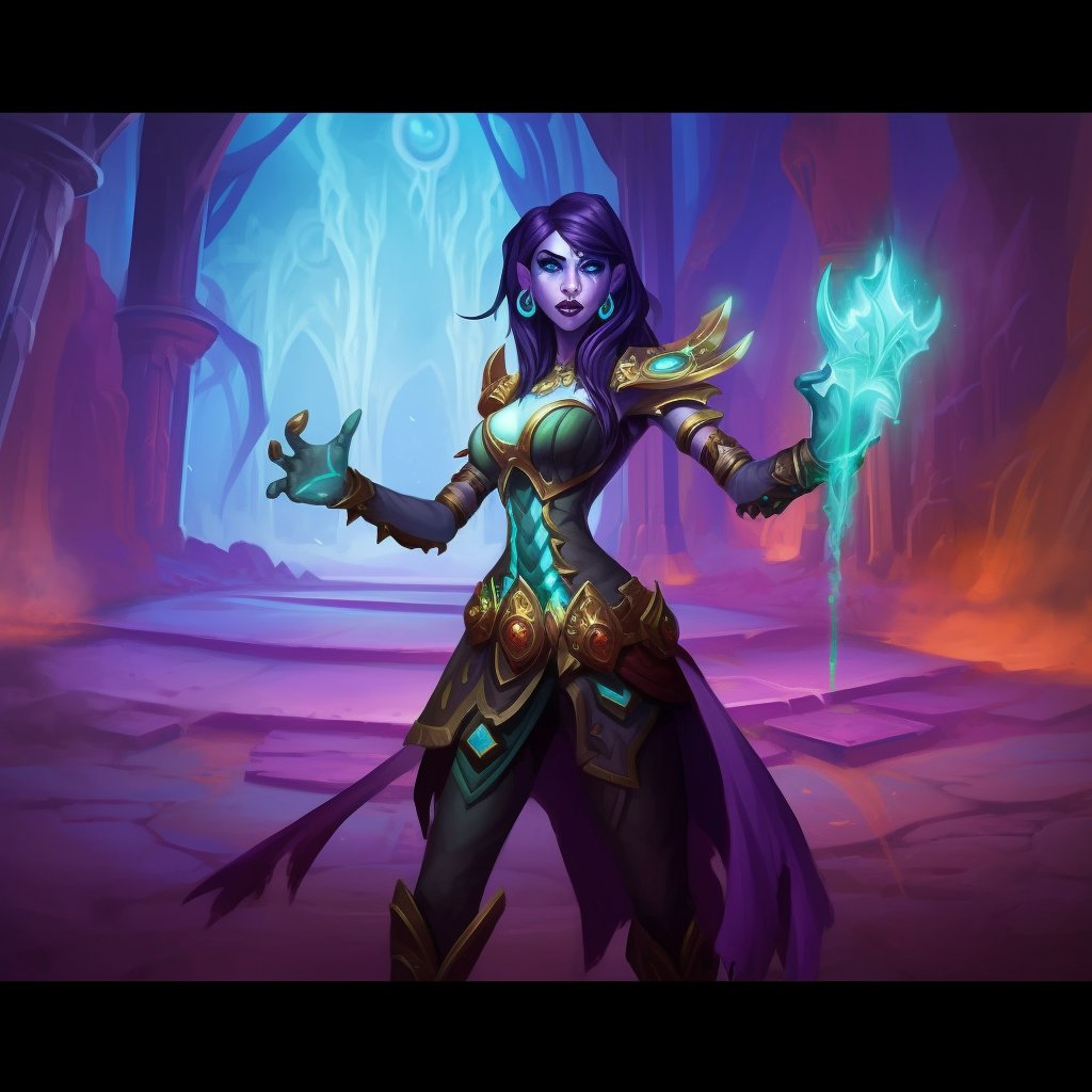 AI generated image of 2 heroes mixed. Can you guess which ones?

#Hearthstone #hsbg #blizzard #hearthstonebattlegrounds