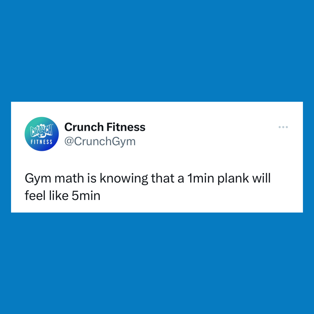 CrunchGym's tweet photo. #GymMath #NoJudgments https://t.co/4tbecjMah0