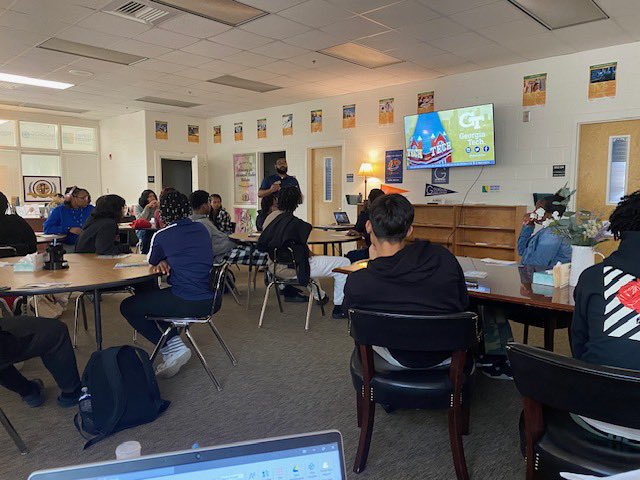 AAS_HCS's tweet photo. Our associates are learning about @GeorgiaTech’s admissions process ! #empoweringtomorrow #associateexperience #winningforkids @DLinnBwell @Toni_Collie @shaykele78 https://t.co/thWgV9G8RA