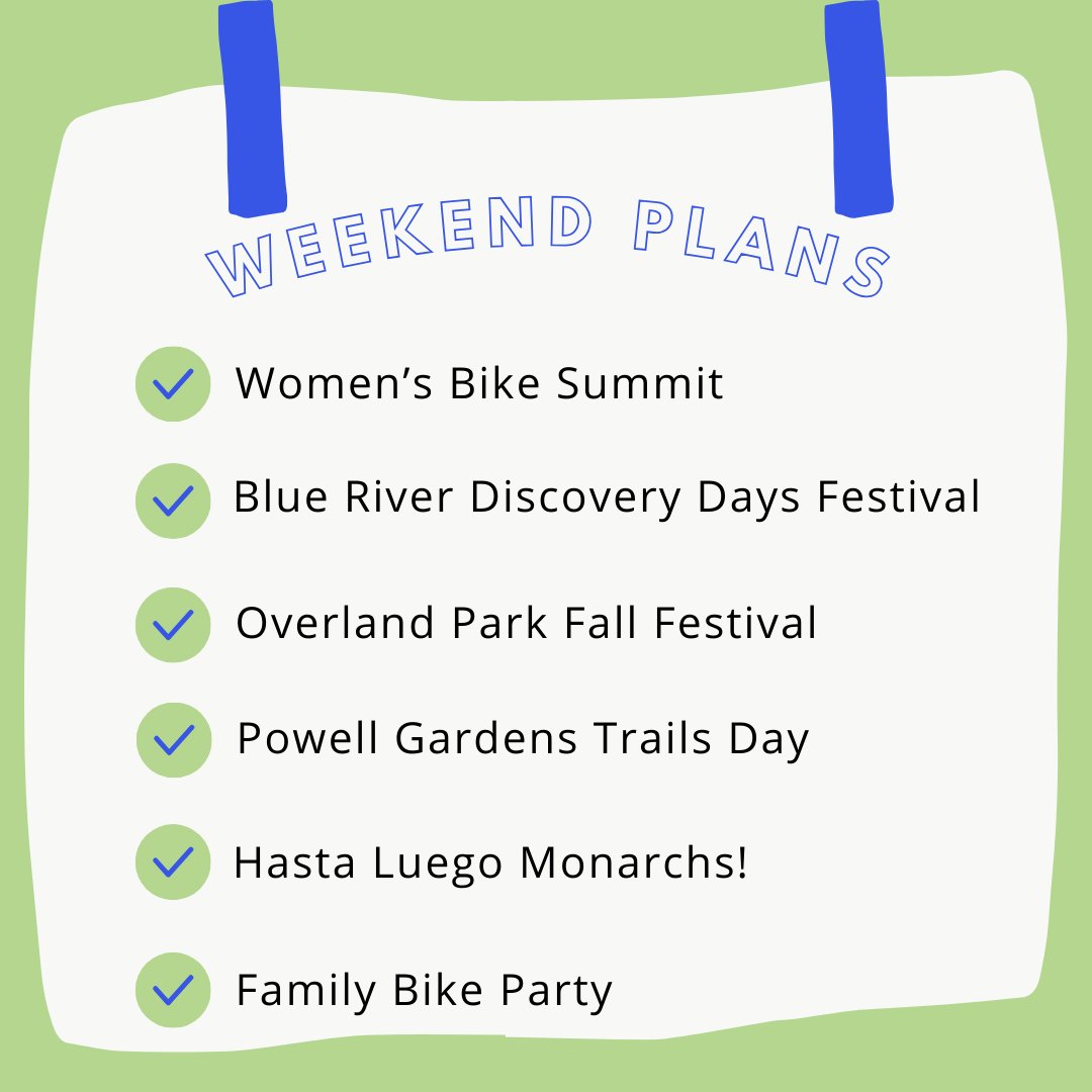 ✨WEEKEND PLANS✨ It's a great weekend to be in KC. What are your weekend plans?

Check out the calendar: greenabilitymagazine.com