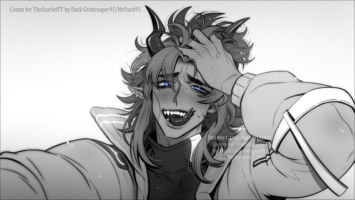 Dark_Farewell's tweet image. 1920×1080 B&amp;amp;W C❤️mm for @TheScarletVT🩸🤖 
Thank you so much for the support! ✨

#ScArt #illustration #Vtuber #ENVtuber #MrDark91art