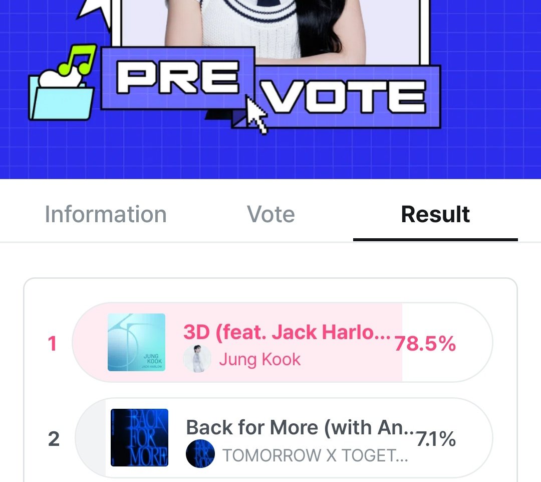 🚨MCOUNTDOWN PRE-VOTING🚨

3D is nominated for this week’s Mcountdown 🔥

Lets get the 1st win for 3D👑 

Keep Voting and Streaming‼️💪

⏰ 2nd Oct, 11:59 pm KST

Rank : 1

🔗: mnetplus.world/community/vote…
