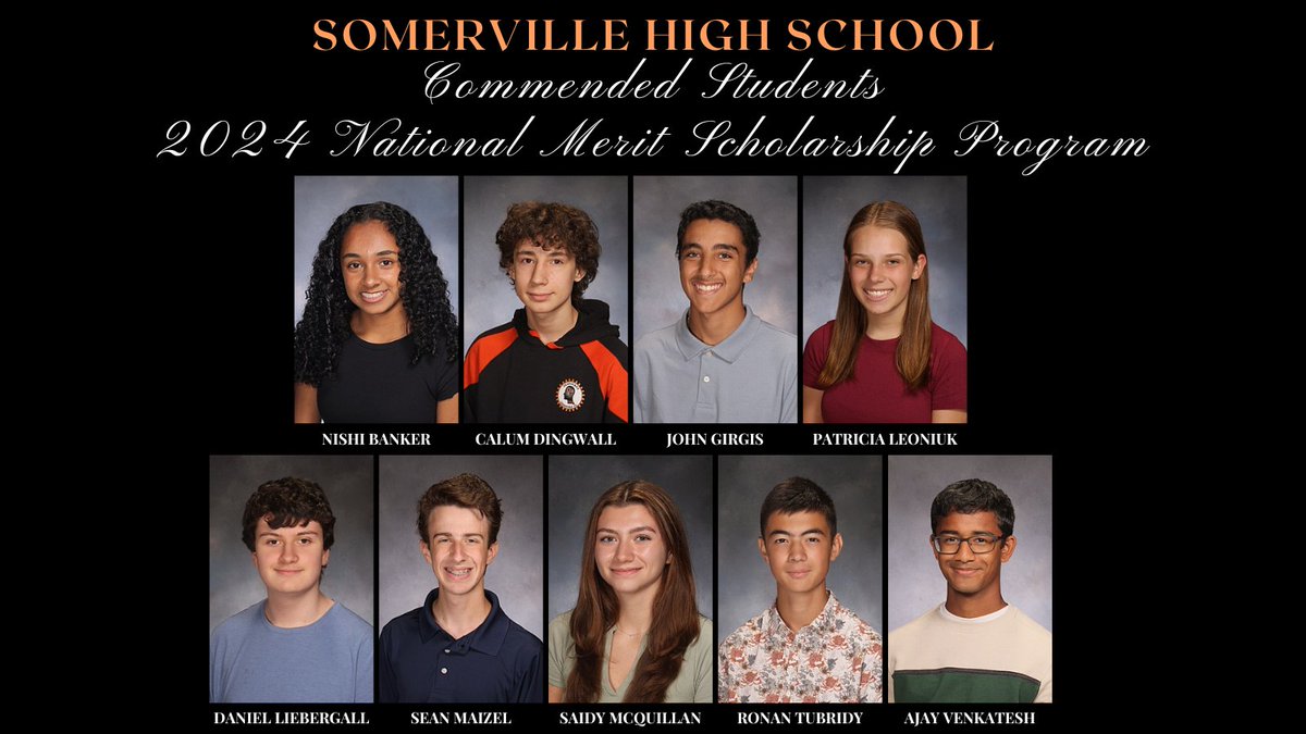 Congratulations to our nine National Merit Commended Students: Nishi Banker, Calum Dingwall, John Girgis, Patricia Leoniuk, Daniel Liebergall, Sean Maizel, Saidy McQuillan, Ronan Tubridy, and Ajay Venkatesh. @GFoleySHS