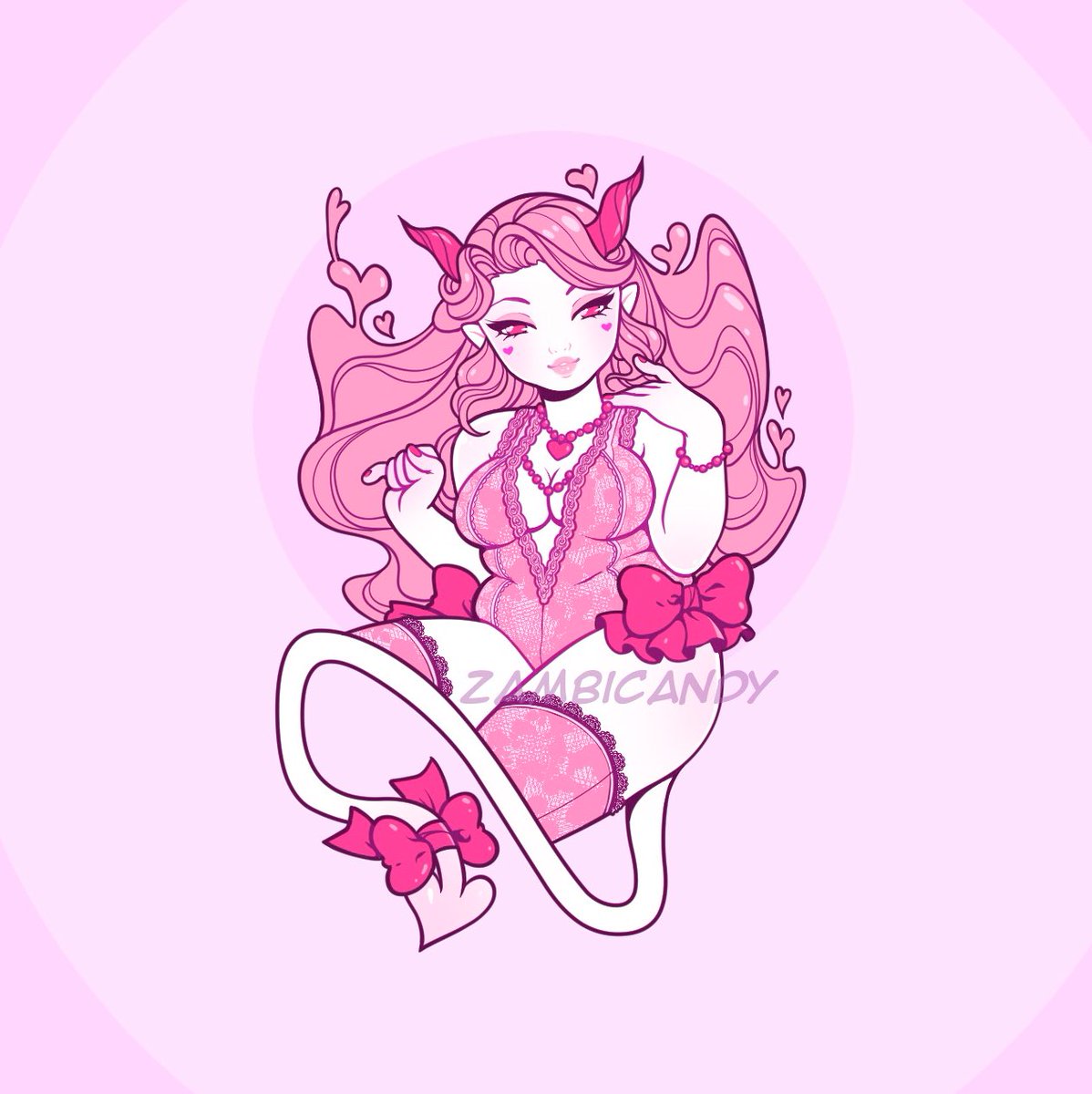 「Another Valentine's Day girl!! One of my」|Zambicandy (not really here)のイラスト