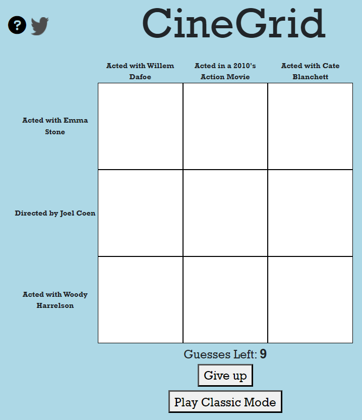 CineGridGame's tweet photo. First grids are live now! Try out the Modern and Classic Grids and let us know how you did!

https://t.co/aJ4oTIbVHk https://t.co/AUq0V5NZ6c