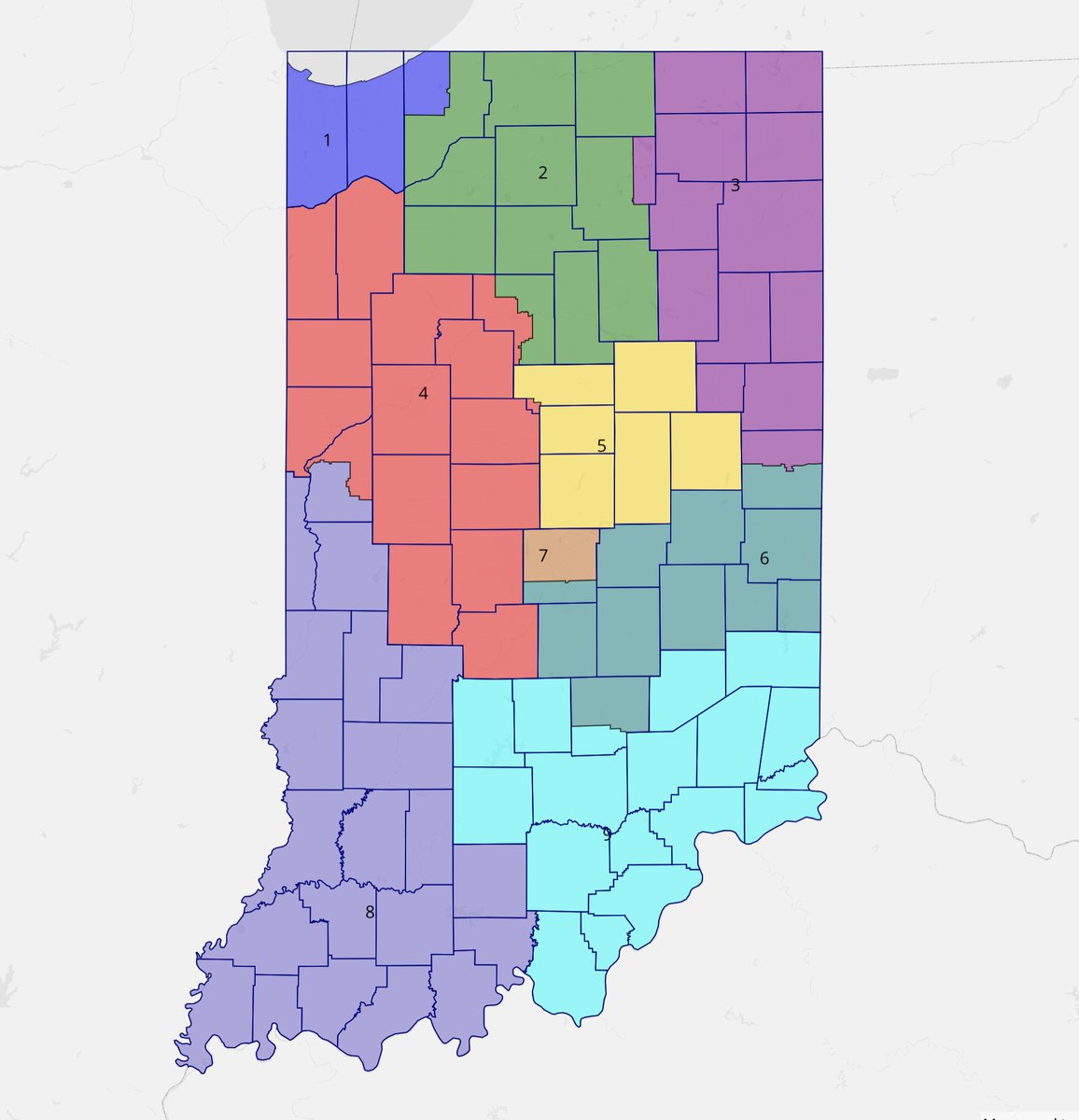Elections_Daily's tweet photo. Republicans hold seven of Indiana's nine congressional districts, and it's possible they gain another before the end of the decade.
@decunningham2 looks at the Hoosier State in the latest #DistrictProfiles.
https://t.co/Pqt3TSzQoL https://t.co/y3FV3ioud6