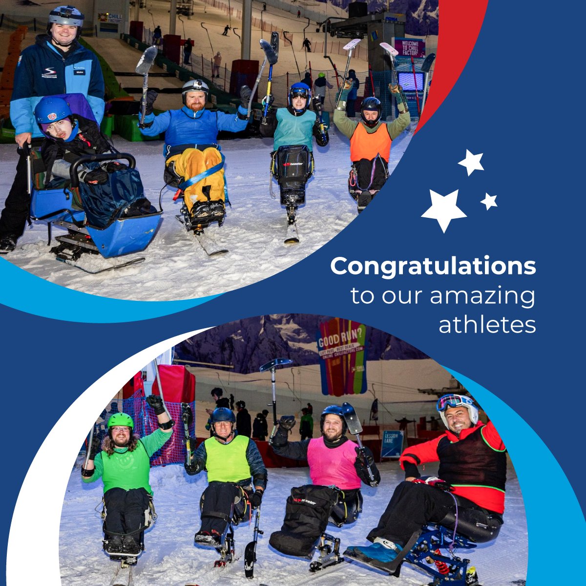 dsuksnowsport's tweet photo. A massive congratulations to our team of athletes who sit-skied an amazing 60.25km; the equivalent of 399 runs! You can still show your support by donating to our Just Giving page below
https://t.co/xmdSMljKuh
Thank you for your continued generosity.
#TeamDSUK #SitSkiing https://t.co/shPziR1oMk