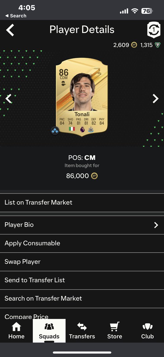 dylanjonesCAFC's tweet photo. @Huge_Gorilla have to go for this guy, doesn’t score at all but is unreal in cdm https://t.co/JBuvK0JSU5
