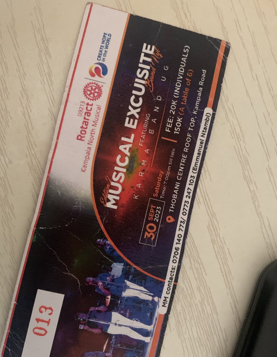 rctkampalasouth's tweet image. THE MUSICAL EXQUISITE BAND NIGHT (2nd Edition)featuring KARMA BAND UG and more incredible Acts🎤🎹🎸

TOMORROW 
Saturday 30th Sept 2023

Location: THOBANI CENTER ROOF TOP

Time : 7:00PM

Tickets :
20k (Individuals)
150k (a table of 6) 

#Musical2theWorld @rctmusical