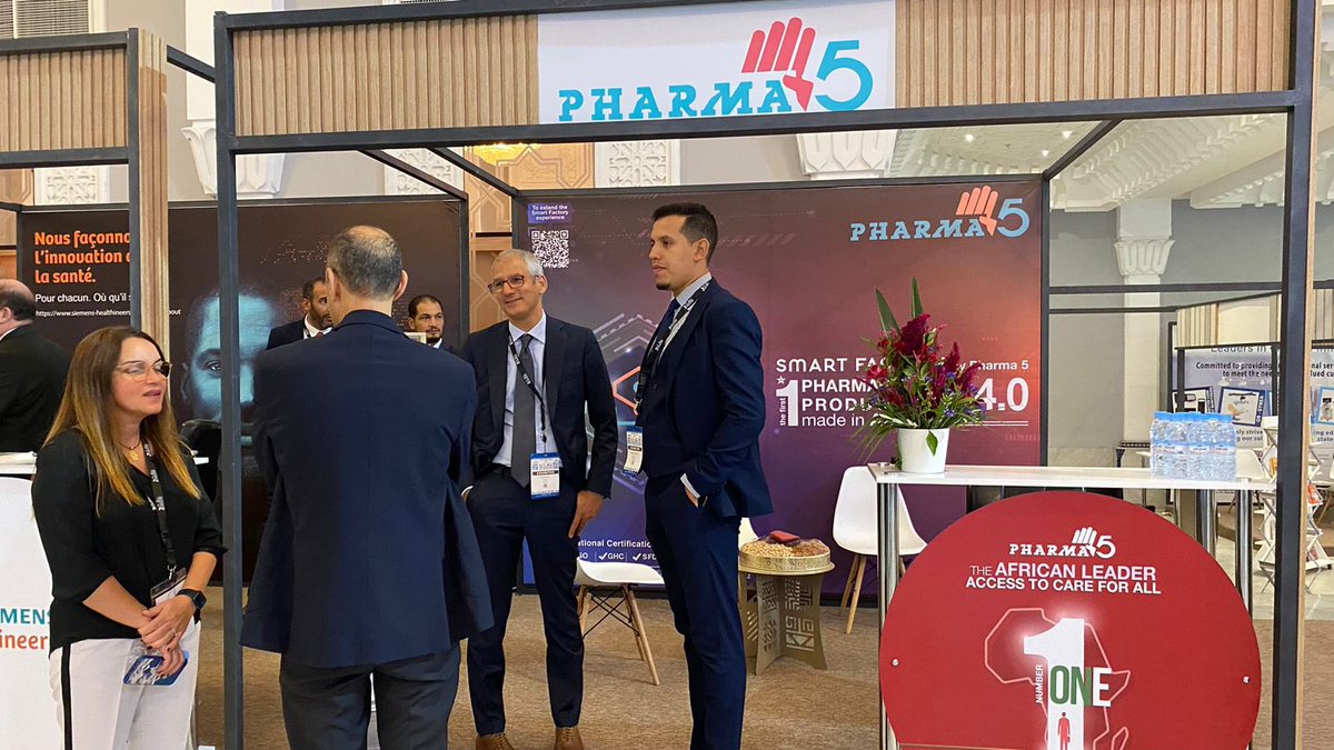 Pharma5Officiel's tweet photo. @Pharma5Officiel engagé pour la santé en Afrique! 

@Pharma5Officiel participe à la 2ème Conférence africaine sur la réduction des risques en santé, l'African Global Health (#AHHRC23), qui se tient à Marrakech du 27 au 29 septembre.

#Pharma5 #Afrique #AHHRC23 https://t.co/olnekD2zic