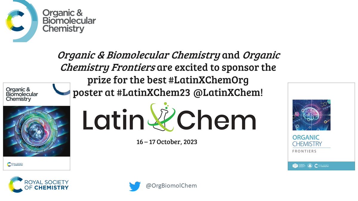 We have more prizes for you! <a href="/OrgBiomolChem/">OBC</a> is sponsoring a £250 book voucher for participants in our #LatinXChemOrg category. Don’t miss the chance to win it by registering your poster at latinxchem.org! #LatinXChem23