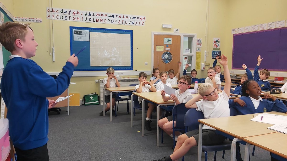 Our eco councillor doing a fantastic job tallying responses to our travel survey! #wclpsecoschools <a href="/WCLPSEcoSchool/">WCLPSEcoSchool</a>