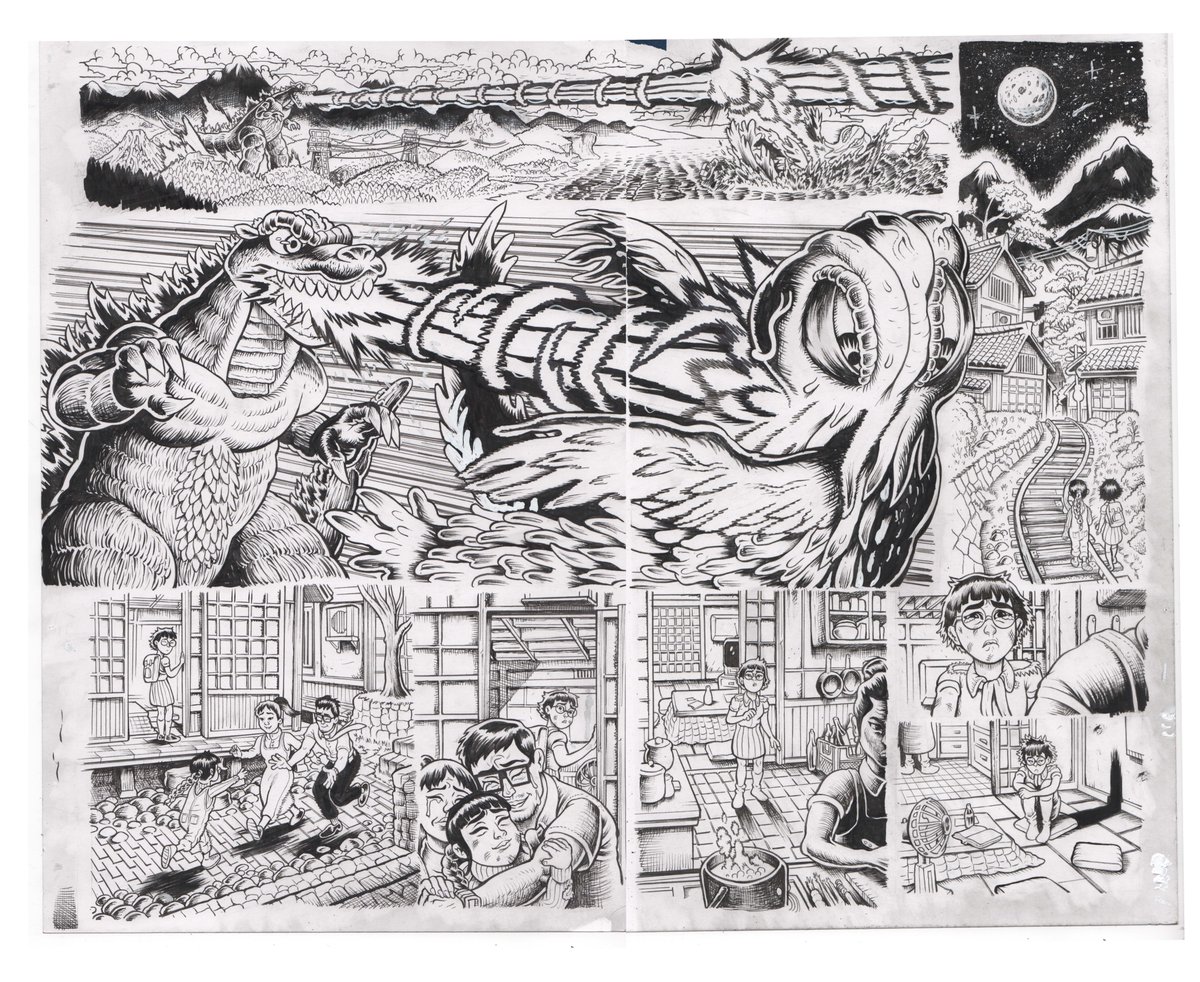 Godzilla original art drops on inkyknuckles.com at noon Central time #godzilla #monarchlegacyofmonsters <a href="/IDWPublishing/">IDW Publishing</a>