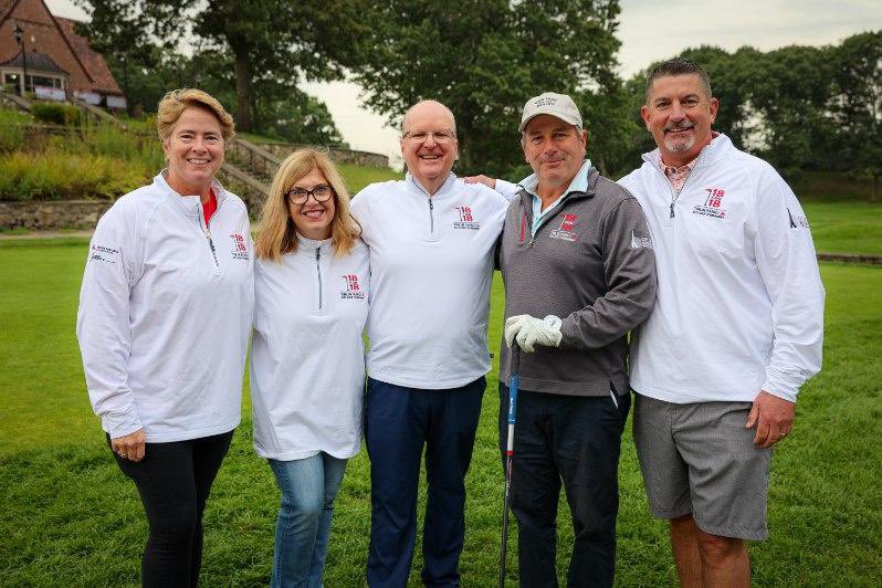 We're not only enjoying a fantastic round of golf but also raising funds for brain aneurysm research! @tinlin_tom @BobWCVB @KHTinlin @BrainsBuckley