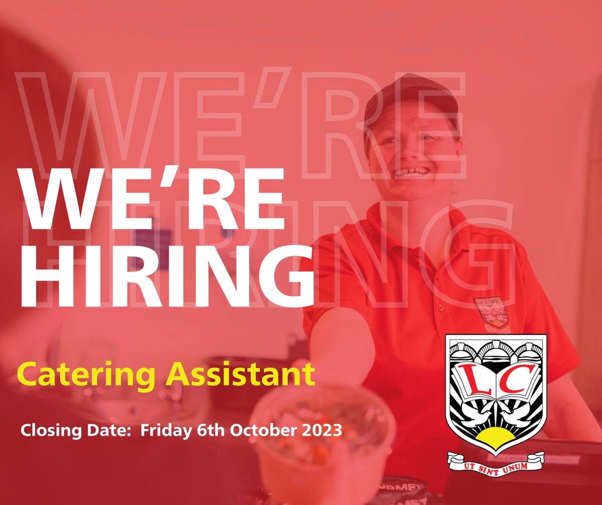 lagancollege's tweet photo. 📣We're Hiring📣

Lagan College's Board of Governors are recruiting for the following position:

🟢Catering Assistant

🔗Further information and application forms are available here: https://t.co/DzjStYTC1p https://t.co/byNveKAXl9