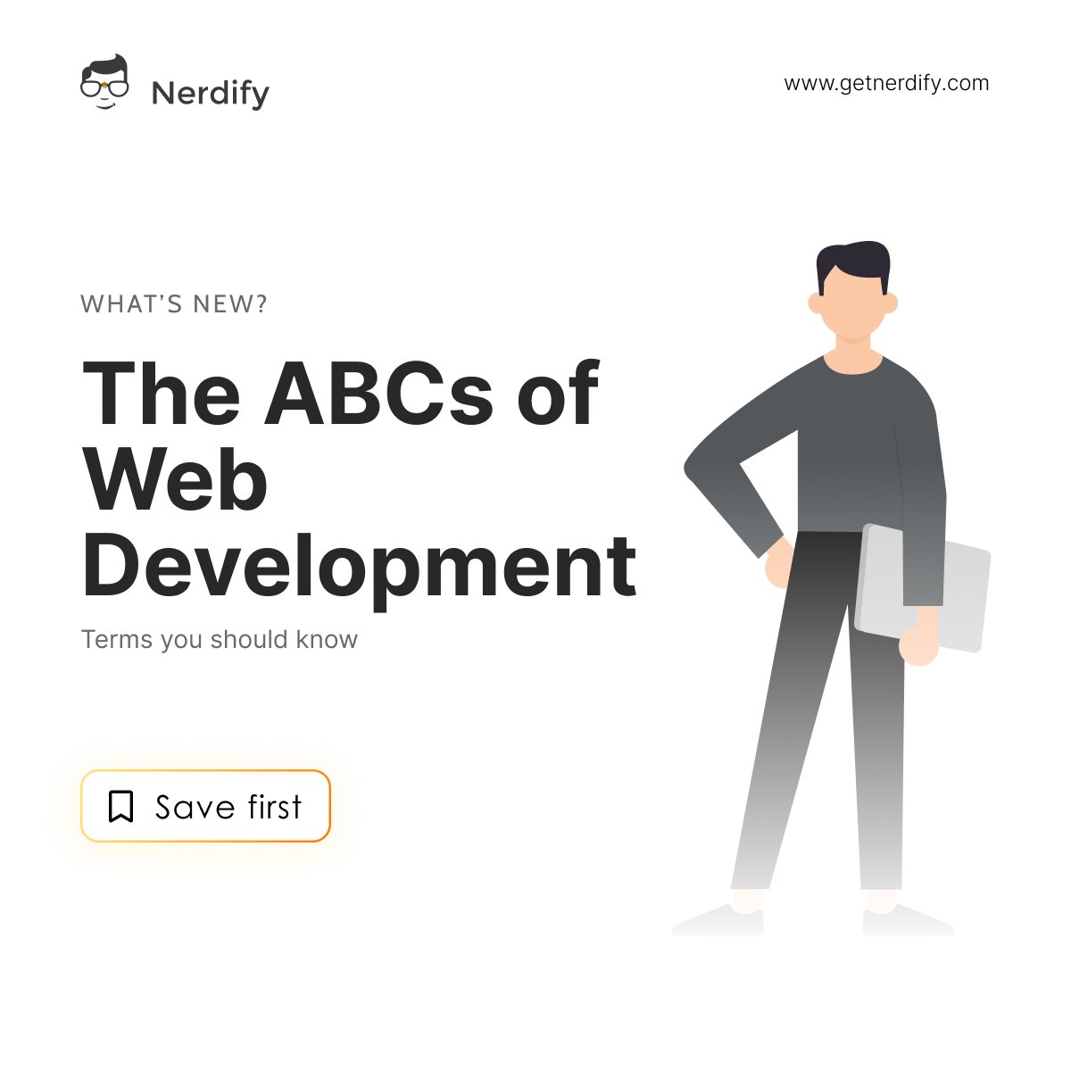 getnerdify's tweet photo. A few weeks ago, SEMrush shared with us the ABCs of digital marketing, which we found truly incredible. This time around, we're thrilled to introduce you to our own ABCs of web development.

#GetNerdify #Nerdify #Programming #Webdevelopment #DigitalMarketing #Marketing #Semrush https://t.co/zU9ZJE43Un