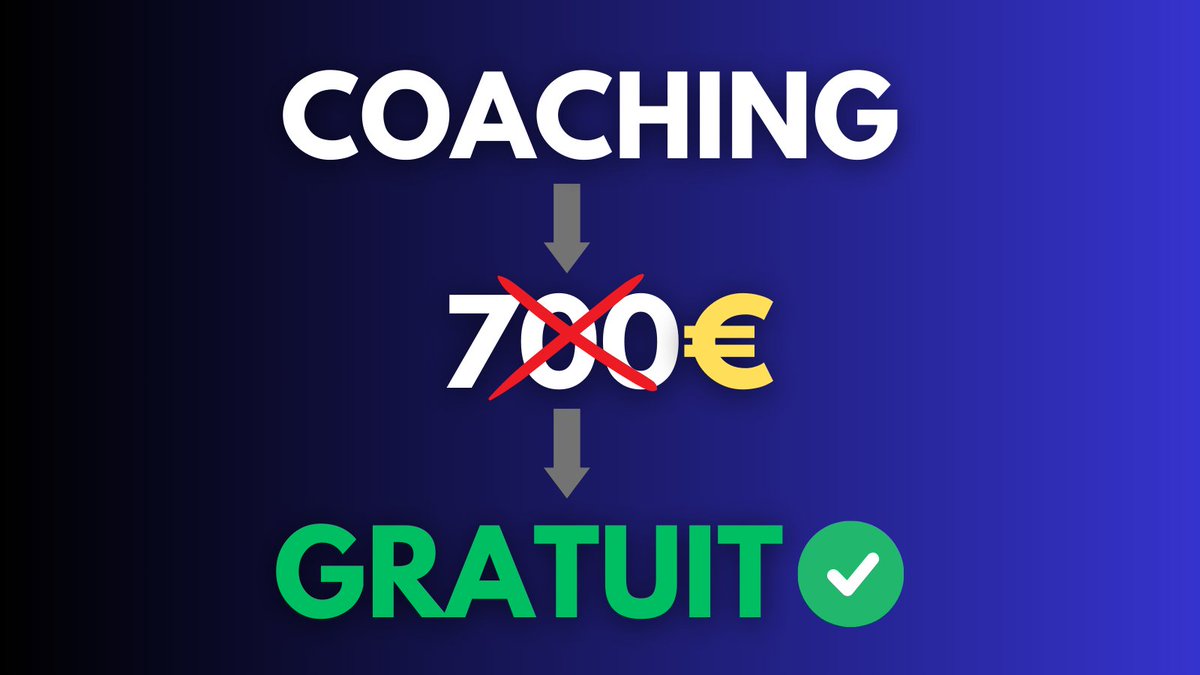 badis_elh's tweet photo. 🚨 Je te fais GAGNER un COACHING pour CONSTRUIRE ton Agence de A à Z 🚨

Pour vous remercier de tous vos retours positifs 🫶🏽

Pour participer : 🎁

- RT
- Commente "COACHING"
- Follow @badis_zkbr &amp; @OsamuStrat https://t.co/THEiO08KDH