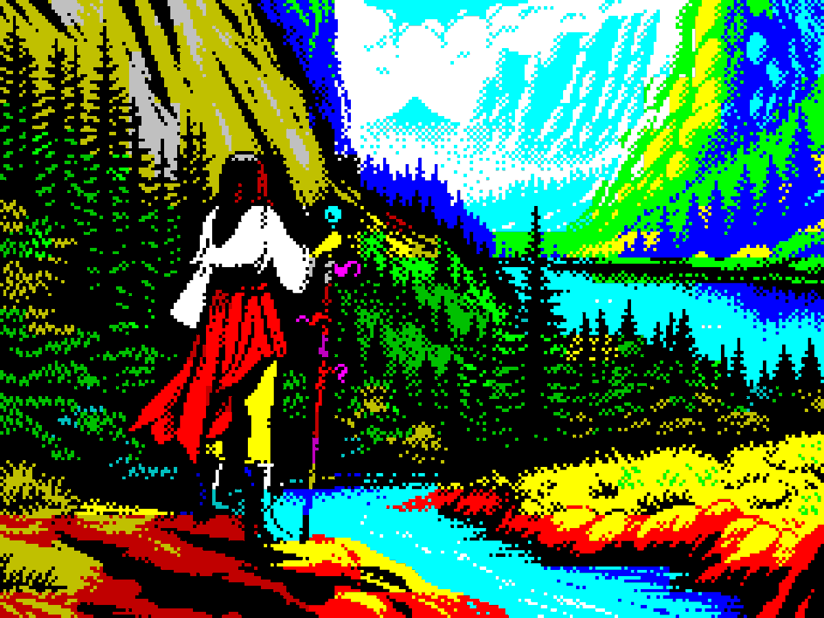 A beginning #pixelart #ドット絵 #ZXSpectrum