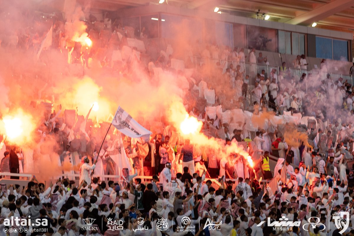 tai1381's tweet photo. 📸| جمهور العز 🤩🦾
.
⁧#الطائي_النصر⁩
⁧#دوري_روشن_السعودي⁩ | ⁦#yallaRSL⁩
⁧#الطائي⁩  | ⁧#فارس_الشمال⁩🩶 https://t.co/lX4ZHUDJkH