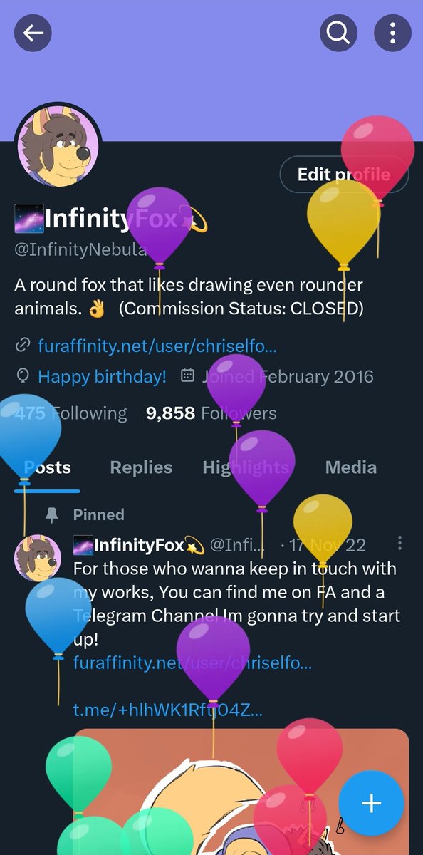 My balloon brethren have visited me once again 🎈🎈🦊🎈🎈