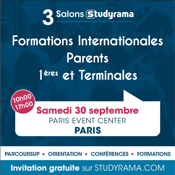 L’EPMT présente au salon Studyrama des 1ères et Terminales ! Vous êtes passionnés par le domaine de l’Hôtellerie/Restauration et de l’Alimentation ? Venez échanger avec nous ce samedi 30 septembre de 10h à 17h au Paris Event Center, sur le stand T63. 📍