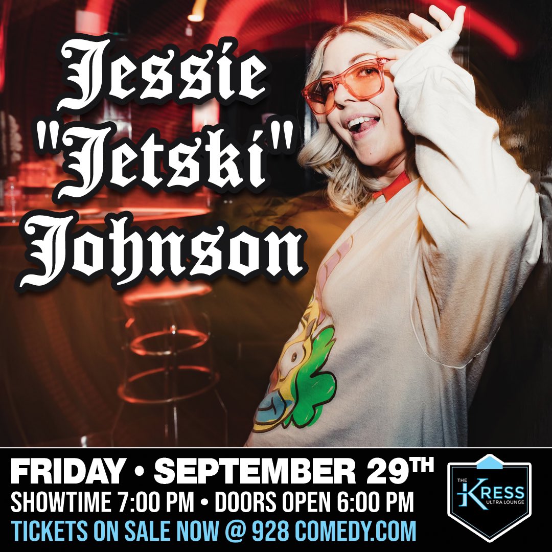 Tonight!! We are excited to welcome <a href="/jetskijohnson/">Jessie Johnson</a> to headline the <a href="/thekressyuma/">The Kress</a>! Get ready for a great show! The hilarious <a href="/LydenCooper/">Cooper Lyden</a> is featuring &amp; from NY <a href="/clayjaysmith/">Clayton Smith</a> kicks off the show! (Tix link in bio)
#Yuma #YumaAZ #928comedy #standup #comedy #az #thingstodoinyuma