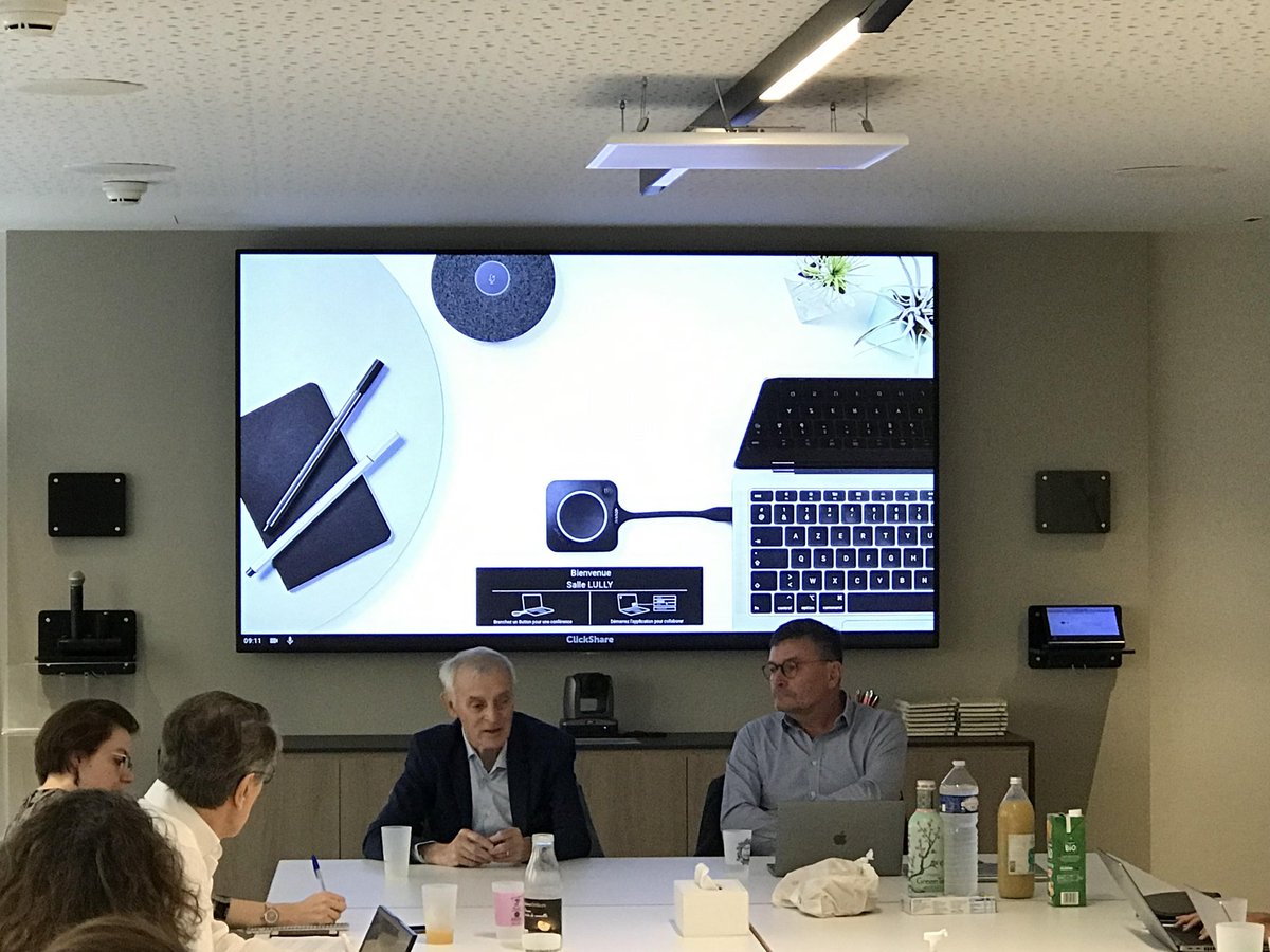 Une quinzaine de journalistes de l'Ajéduc étaient présents hier matin pour échanger avec Jean Jouzel et Luc Abbadie sur les enjeux de transition écologique dans l'enseignement supérieur. À bientôt pour de prochaines rencontres !