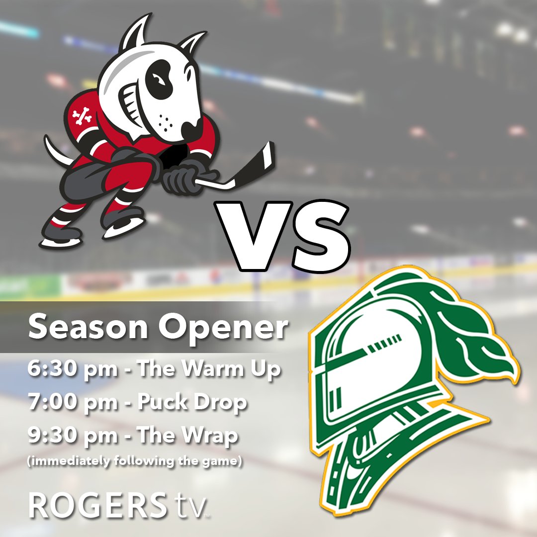 RTVStrathroy's tweet image. #FridayKnight hockey is back on #Rogerstv!! Tune in to watch the @LondonKnights Home Opener vs @OHLIceDogs.  

Join Rick, Greg, and @SolomonJaci for game analysis, insight, and interviews starting at 6:30pm on #RtvStrathroy Cable 13.  

#strathroy #goknightsgo