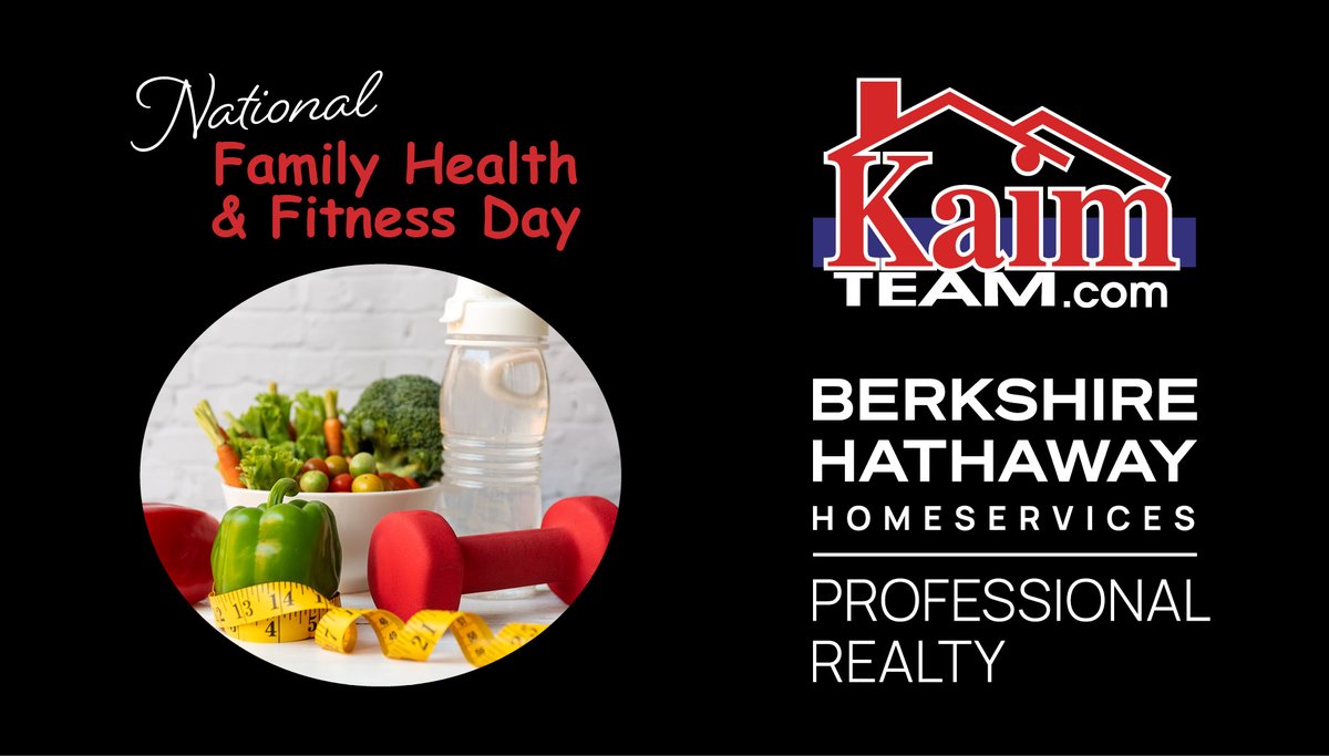 Happy National Family Health and Fitness Day! ⚽️🏀🏈🏓🏸⛳️🤿🛝#CelebrateFamily and Get Moving Together! #Celebratefitness #themichaelkaimteam #kaimteam #BHHSPro #BHHS #BHHSrealestate