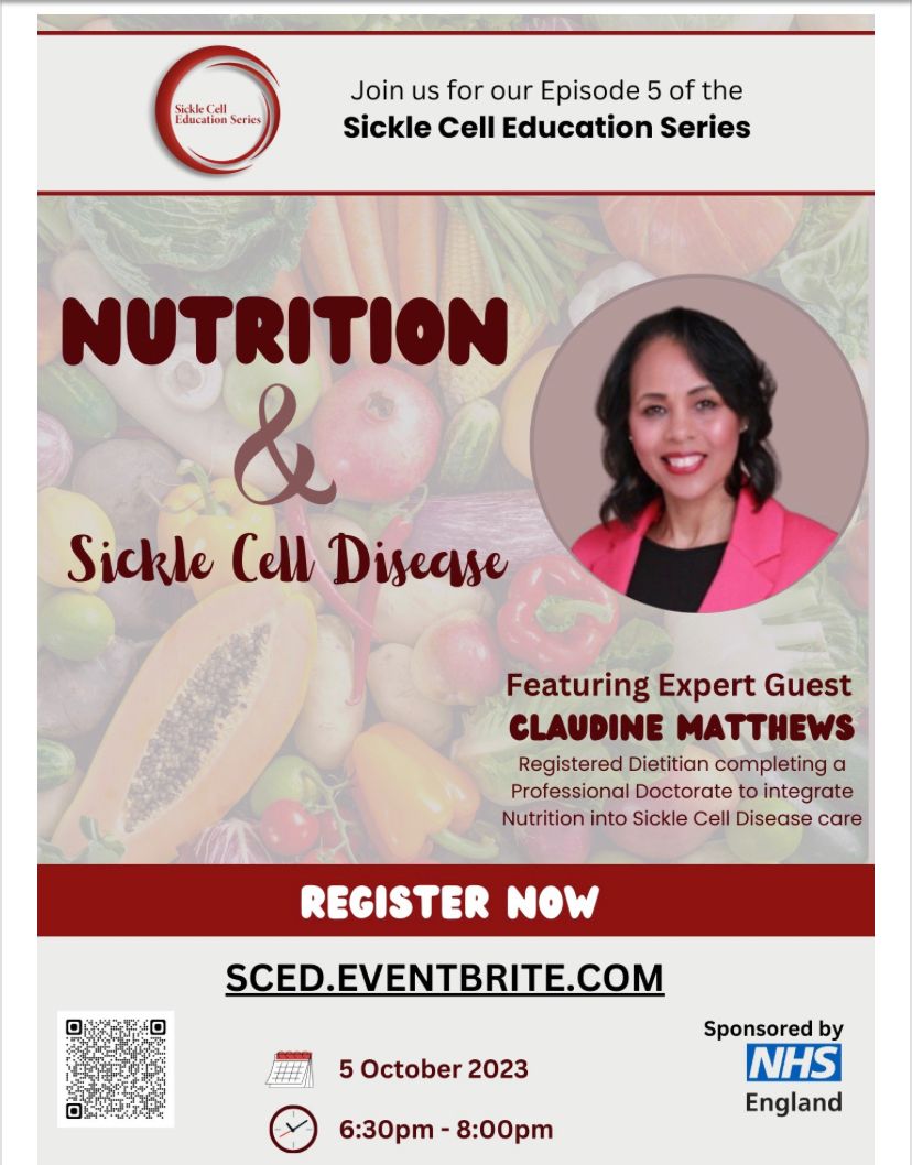 NHS Homerton Dietitians (@acutehomerton) on Twitter photo 🤩Fellow colleagues and friends...<a href="/NHSHomerton/">HHFT</a> alumni and Sickle Cell pioneer <a href="/CMsickleNUTRI/">Claudine Matthews</a> is hosting a free session on Nutrition and Sickle Cell 🤩
🎟️eventbrite.com/e/sickle-cell-…
<a href="/BDA_Dietitians/">British Dietetic Association</a> <a href="/SickleCellUK/">Sickle Cell Society</a> 🤩Fellow colleagues and friends...<a href="/NHSHomerton/">HHFT</a> alumni and Sickle Cell pioneer <a href="/CMsickleNUTRI/">Claudine Matthews</a> is hosting a free session on Nutrition and Sickle Cell 🤩
🎟️eventbrite.com/e/sickle-cell-…
<a href="/BDA_Dietitians/">British Dietetic Association</a> <a href="/SickleCellUK/">Sickle Cell Society</a>