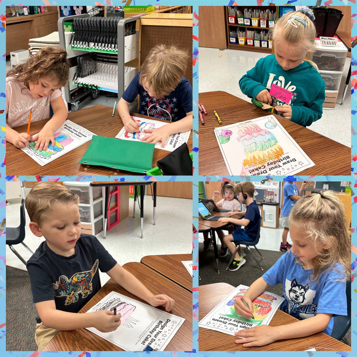 We are starting our Friday by creating our own cakes to celebrate #HappyBirthdaySnoopy! @GoNoodle @Snoopygrams