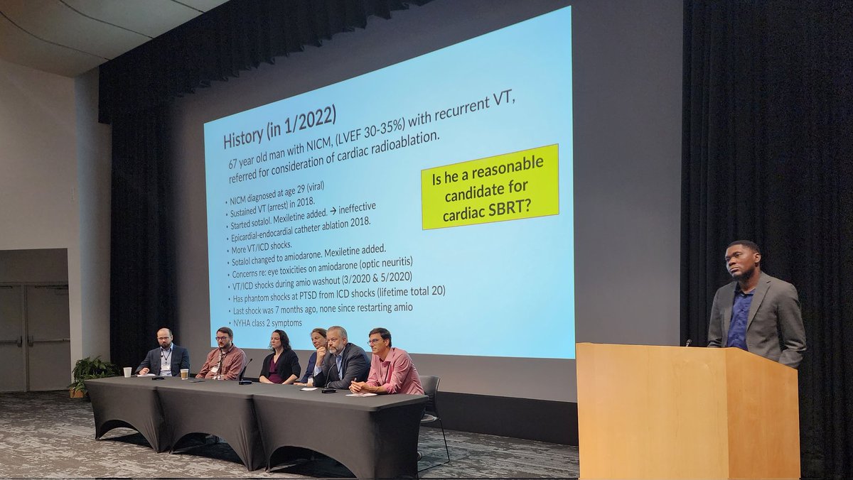 Day 2 of #SNOSTORM2023 is underway starting with a panel discussion of challenging VT cases treated with cardiac radioablation. @WashUCardiology @WashURadOnc @stopstormEU @EPeeps_Bot