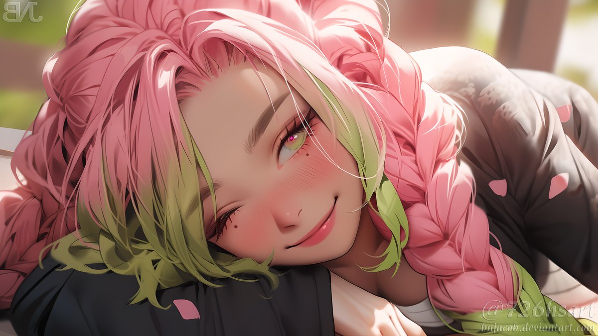 BNJacob_night's tweet photo. (Fan art) Kimetsu no Yaiba - Kanroji Mitsuri 3
https://t.co/8g7ezSvc38
#digitalartwork #artworks #AIart #AIartworks #portrait #art #fanart #anime #portrait #painting #KimetsunoYaiba #DemonSlayer #KanrojiMitsuri #fanart #726sHSArt #BNJacob https://t.co/N6s76cUNUJ