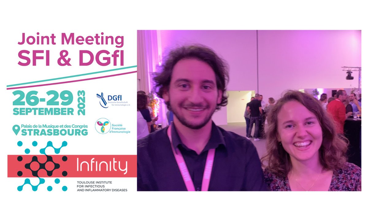 PierreGLutz's tweet photo. Best short talk prizes – Joint Meeting SFI &amp; DGfi 2023
Congrats to our PhD Students @InfinityTLS, Sylvia Vuillier &amp; Kilian Maire
Many thanks to @sfiimmunologie and @dgfi_org, the French and German Societies of #Immunology. https://t.co/ulrV8YghFG