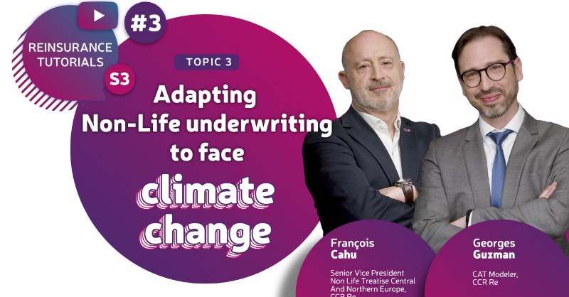 CCR_Re's tweet photo. 📢 Be ready for the third episode of the #ReinsuranceTutorials!

👉 Let's discuss about adapting non-life underwriting to climate change with our experts François Cahu and Georges Guzman.

🌍 Ready to face the climate challenge?

#Reinsurance #ClimateChange #CCRRe
