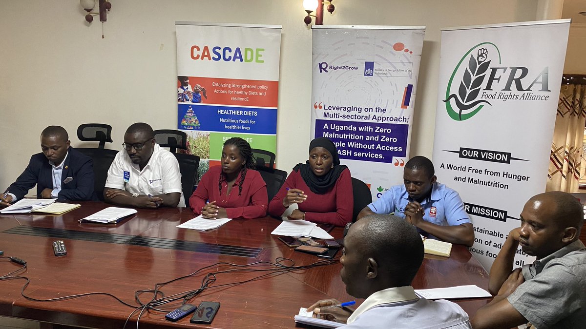 antabadde's tweet photo. Every Ugandan throws away an average of 103kg of food per year, according to UNEP Food and Waste  IndexReport2021. CSO's celebrating the International Day of Awareness of Food Loss &amp; Waste. @FRAUGANDA @ConsentUganda @pelum_uganda @Right2Grow_UG during a presser organised by FRA. https://t.co/83AHzIXYCl