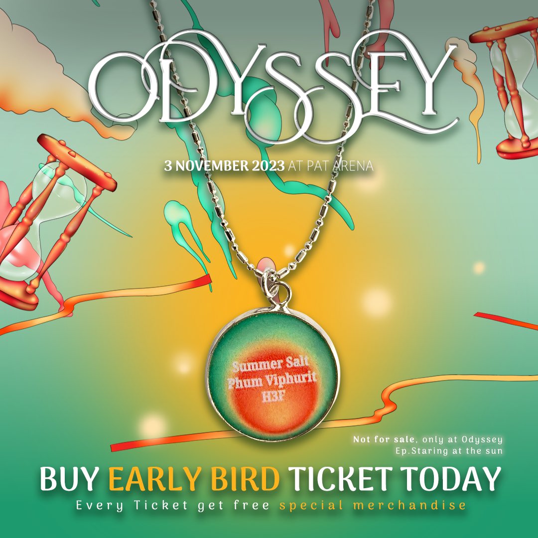 official_h3f's tweet photo. Super excited to be sharing the stage with @_summer_salt_ &amp; @phumviphurit for the first ever @odyssey.concert ! 
We’ve got a show full of surprise for you all ⚡️
See you all at PAT Arena 
3 / 11 / 2023
Lock the dates and grab ur tix now on @ticketmelon and come enjoyed the show ! https://t.co/LssMnIHC3h