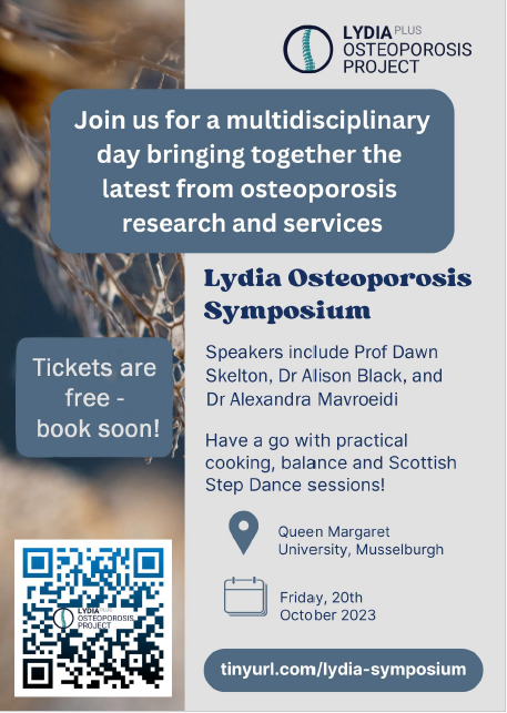 ‼️ FREE Osteoporosis symposium alert ‼️ Join @lydiabonehealth on 20th October at @QMUniversity