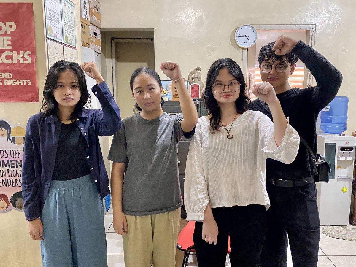 Always an empowering moment for me to be with rights advocates who constantly choose to fight back. ✊🏼

Today we discussed with reps from the <a href="/OHCHRAsia/">UN Human Rights Asia</a> the state's use of Terror Law vs. HR defenders.

And!!! We also met Jhed and Jonila who continue to inspire many of us! ❤️‍🔥